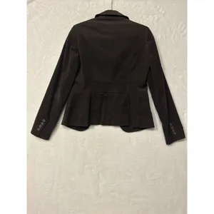 Ann Taylor‎ Loft Womens Corduroy Blazer Jacket Brown Single Button Size 0 thumbnail 4