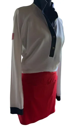 Golf Skort Women's Small Red Athletic Tennis Golf Skirt with Shorts Pockets thumbnail 1