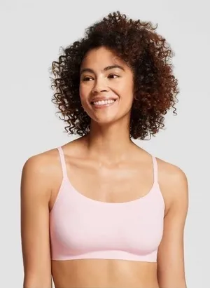 NWT - True & Co. Pale Pink Scoop Wireless Bra thumbnail 1