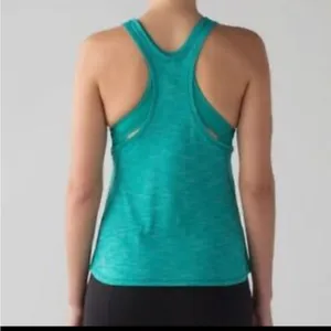 Lululemon Glide and Stride TankHeathered Viridian Green /‎ Viridian Green size 4 thumbnail 4