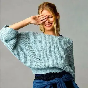 Anthropologie Blue Sweater thumbnail 1