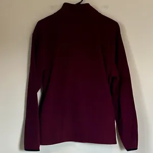 Victoria's Secret PINK Maroon Quarter Zip Fleece Sweater - Large thumbnail 6