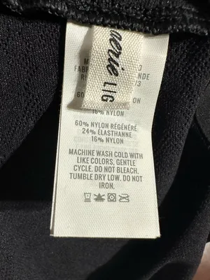 Aerie Smoothez Lace Black Dress sheer lingerie shapewear slip dress size Large thumbnail 6