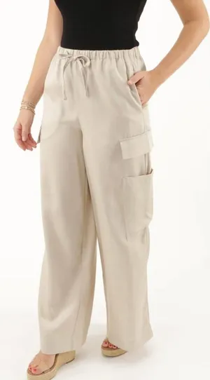 Z Supply Renegade Wide Leg‎ Cargo Pants NEW size Medium thumbnail 1