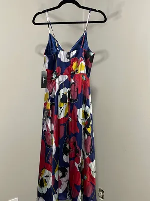 Lulus Floral Midi Dress thumbnail 2