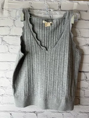 Magnolia Ribbed Knit Sleeveless Sweater Top and Wide-Leg Pants Set m/L thumbnail 4
