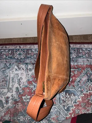 The Sak Tan Light Brown Tooled Leather Shoulder Bag Purse thumbnail 10