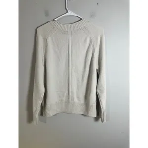 Banana Republic Ivory Crew Neck Raglan Sweater HOL23 736732-01‎ Womens Large thumbnail 5