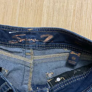 SEVEN 7 Low Rise Medium Wash Distressed Blue Denim Skinny Jeans Women's Size 28 thumbnail 15
