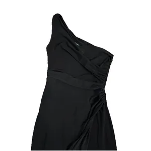 Ralph Lauren Evening Dress 2 Maxi One‎ Shoulder Faux Wrap Ruching thumbnail 3