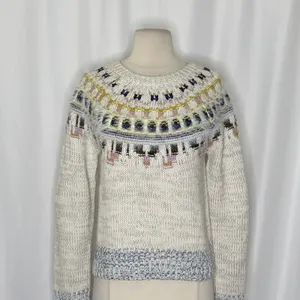 J. CREW x The Reeds Fuzzy Fair Isle Wool Blend Sweater Knitwear Pullover Small thumbnail 3