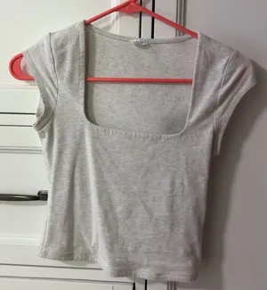 Garage Square Neck Top Grey Heather thumbnail 1