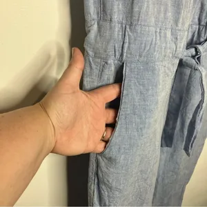 Anthropologie The Blue‎ Shirt Shop watermill Jumpsuit size small thumbnail 6