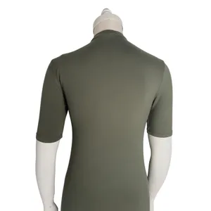 Say What? Womens Olive Green Mock Neck Short Sleeve Bodycon Dress Size S thumbnail 12