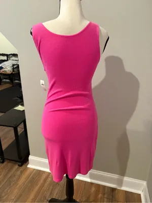 aerie Hot Pink Twist Front Cutout Mini Dress thumbnail 2