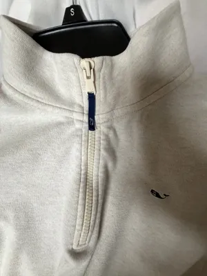 Vineyard Vines 1/2 Zip Pullover cream med thumbnail 5