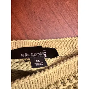 Broadway Crochet Tank Top - Women's Medium, Sage Cotton Blend thumbnail 5