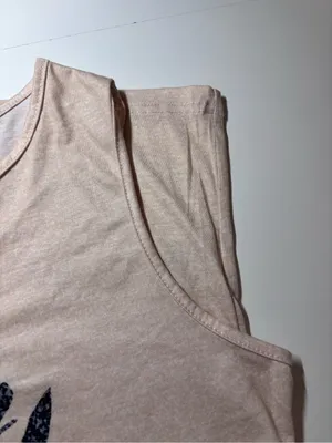 Women’s Cream Graphic Henley Tank Shirt - 'Not My First Rodeo' thumbnail 9