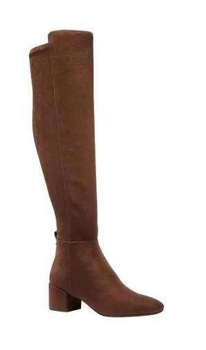 NWT Michael Michael Kors Braden Over-the-Knee Block Heel Boots Mocha Brown 5.5M thumbnail 1