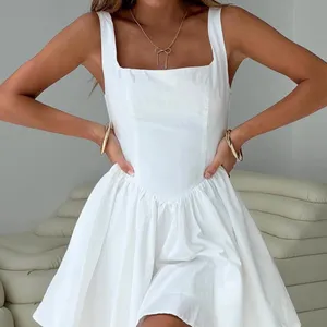 Princess Polly Straplie Mini Dress White thumbnail 1