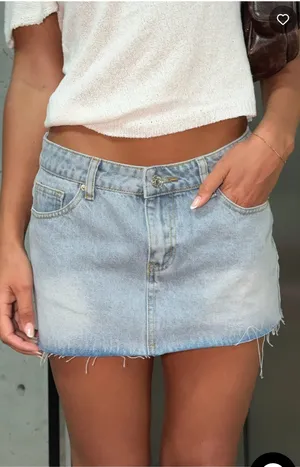 White Fox Denim Mini Skirt thumbnail 1
