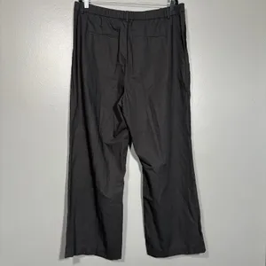 Uniqlo Women's Black Pleated Wide Leg Pants - Size XXL - Linen Blend Relaxed Fit thumbnail 6