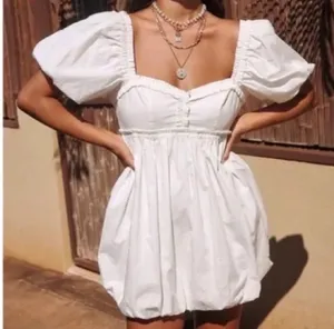 Free People Rendezvous Mini Dress White thumbnail 1