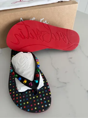 Christian Louboutin Loubi Flip Spikes Thong Sandals thumbnail 4