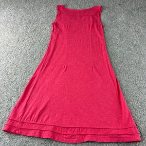 Horny Toad Womens Dress Small Pink Sleeveless Casual Tencel Blend Knee‎ Length thumbnail 3