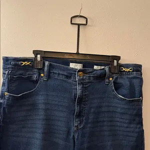 sofia by sofia vergara Dark Blue Relaxed Fit Jeans Size 18 thumbnail 2