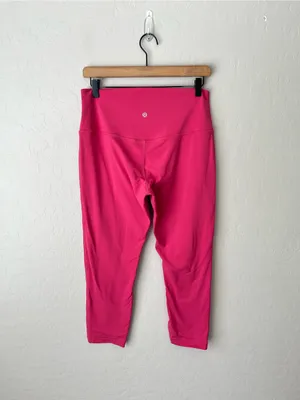 Lululemon Align Double Lined Crop Leggings Raspberry Coulis Size 12 thumbnail 3