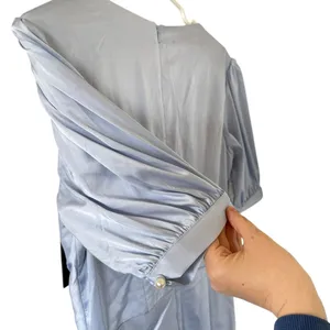 Ieena for Mac Duggal NEW Wrap Front Satin Cocktail Dress thumbnail 7