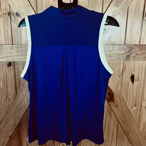 Tek Gear Women's XL Navy Sleeveless 1/4 Zip Athletic Top NWT thumbnail 5