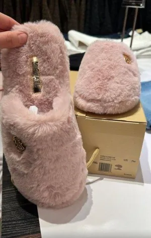Michael Kors Blossom Alexis Closed Toe Sherpa Slides thumbnail 2