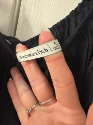 Abercrombie & Fitch Black Spaghetti-Strap Maxi Dress thumbnail 3