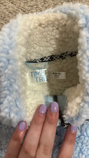 Sherpa Sweatshirt Blue Size M thumbnail 2