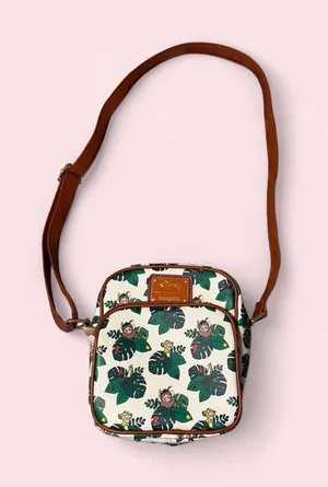 Loungefly Lion King Timon & Pumbaa Tropical Leaf Crossbody Bag thumbnail 1