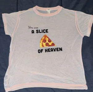 Forever 21 pizza themed pajama tshirt and short set thumbnail 2