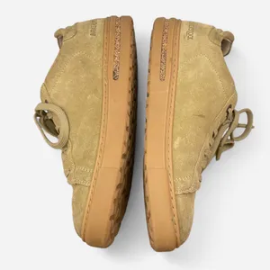 Birkenstock Bend Low Suede Lace Up Sneakers in Faded Khaki Size 39 US 8 Narrow thumbnail 6