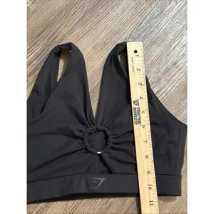 Gymshark Whitney Simmons Blk Quiet‎ Luxury Minimalist Athleisure Mesh Sports Bra thumbnail 14