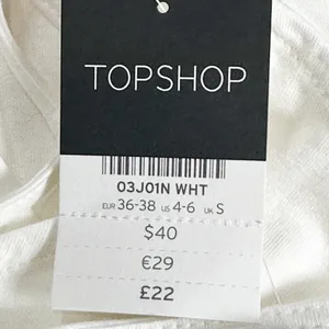 Topshop White Ruffle Trim Open Back Romper Size Small NWT  thumbnail 10