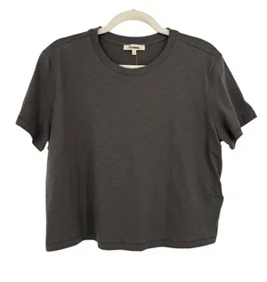 Madewell Womens Gray Cotton Short Sleeve T-Shirt Size Medium NWT thumbnail 1