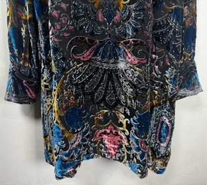 Hale Bob Silk Odile Medallion Silk/Rayon Velvet Burnout Dress thumbnail 8