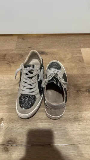 Sparkly Sneakers Silver Size 9 thumbnail 2