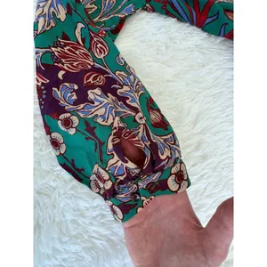 Ulla‎ Popken Von Landen Size 16/18 Midi Dress Curvy Patch Print Long Sleeve Plus thumbnail 9
