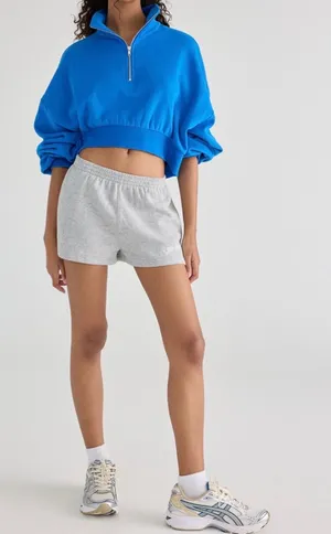 Urban Outfitters Out From Under Take It Easy Cropped Quarter Zip Pullover thumbnail 1
