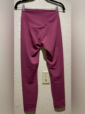 Lululemon NWT Wunder Under SmoothCover High Rise Tights 25” Washed Mauve size 6 thumbnail 5