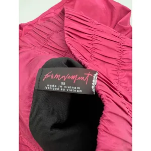 FREE PEOPLE Movement Way Home Shorts Women XS Pink High Rise Smocked Athletic thumbnail 5