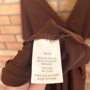 House of Harlow 1960 Draped Ruched Brown Slip Dress Beaded Detail Size Small thumbnail 5