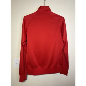 Nike The Athletic Dept Women's Large Red Full Zip Track Jacket White Piping thumbnail 2